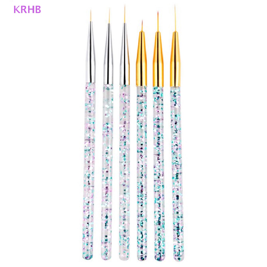 Set 3 Cọ Vẽ Trang Trí Móng Tay Nghệ Thuật Bằng Acrylic Kiểu Pháp Mới