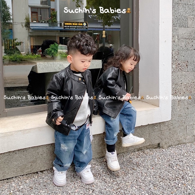Áo khoác da cho bé AK0068