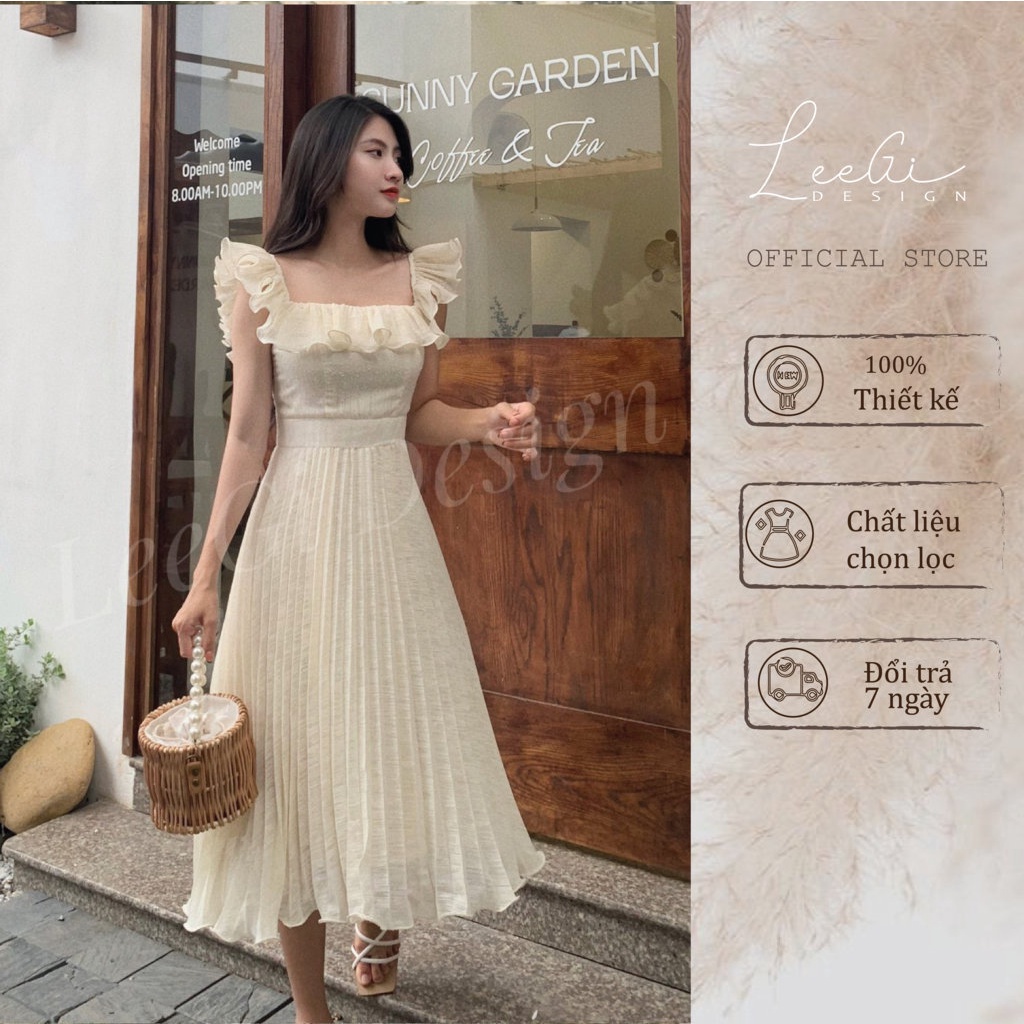 Đầm cánh tiên bèo ngực LeeGi Design