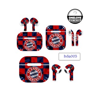 Skin dán cho Airpods 2 / 3/ Pro / Pro 2 mẫu Football Club bộ 3 in hình theo yêu cầu