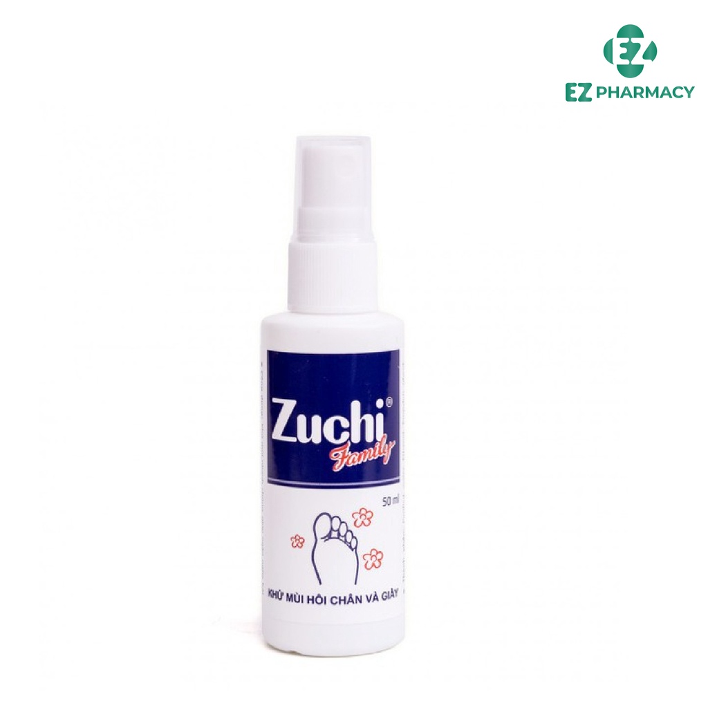 Xịt khử mùi Zuchi Family khử mùi hôi chân và hôi giày dung tích 50ml - EZ Pharmacy