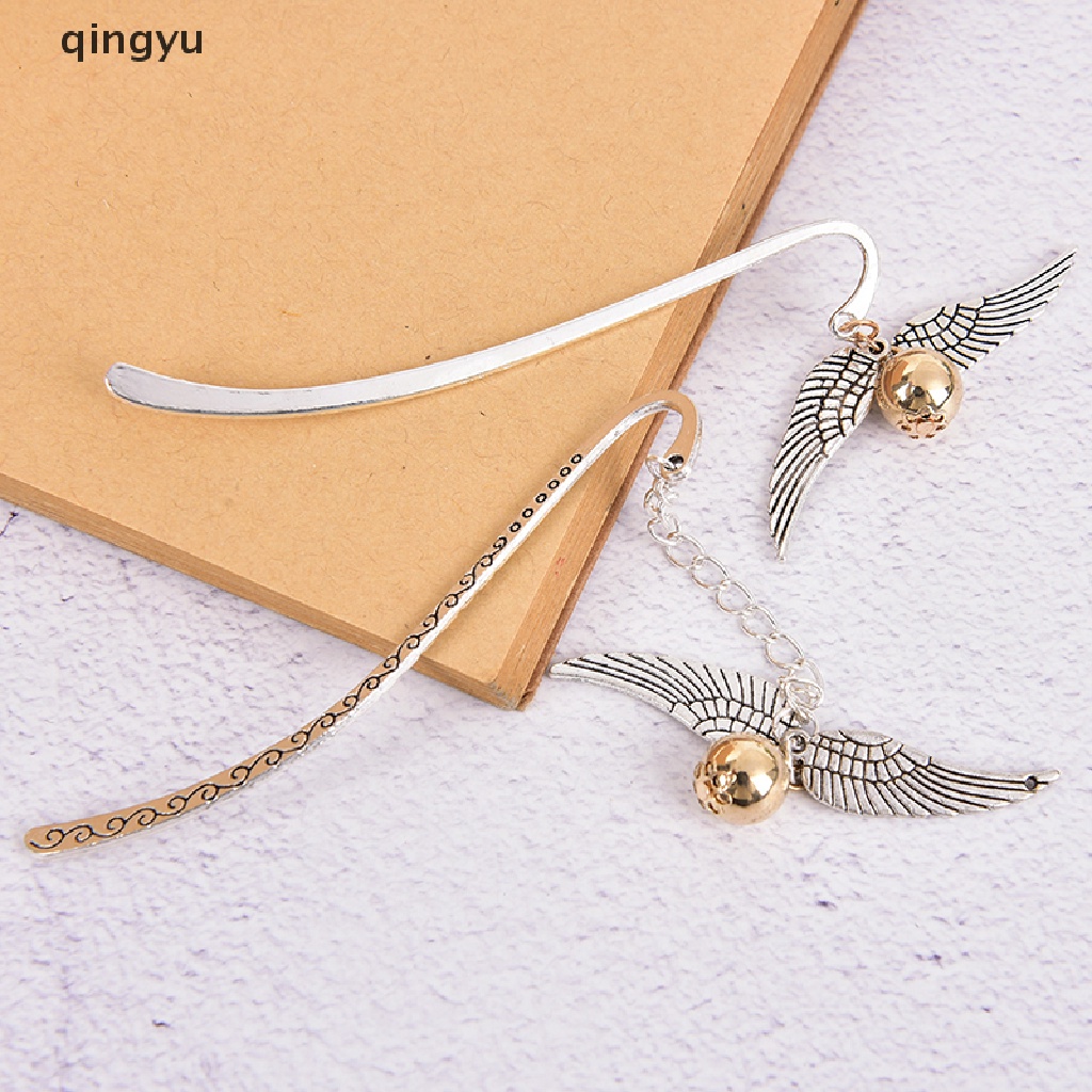 Thẻ Đánh Dấu Trang Sách Hình Harry Potter Màu Vàng qingyu