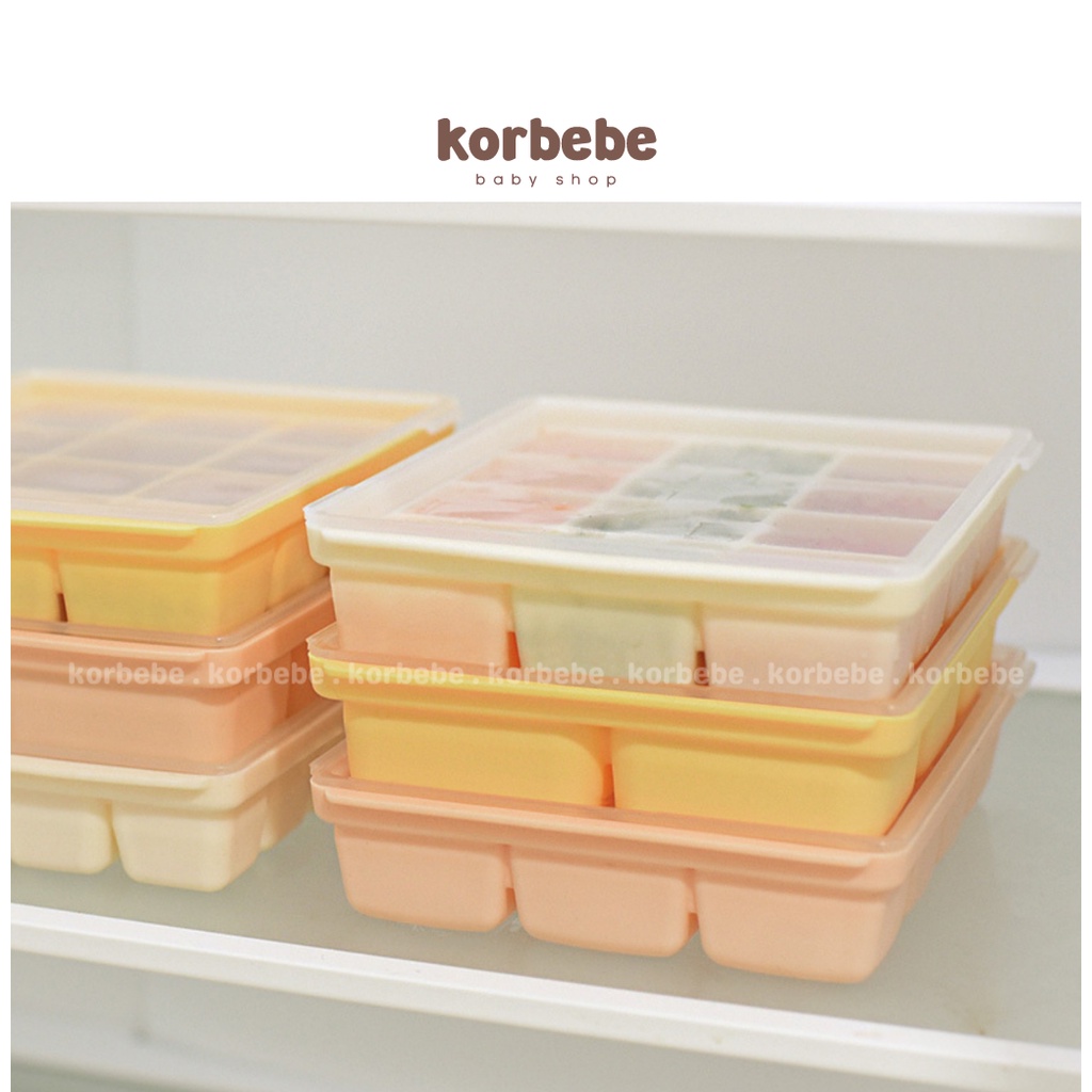Khay trữ đông đồ ăn dặm silicone cho bé Baby & I Hàn Quốc