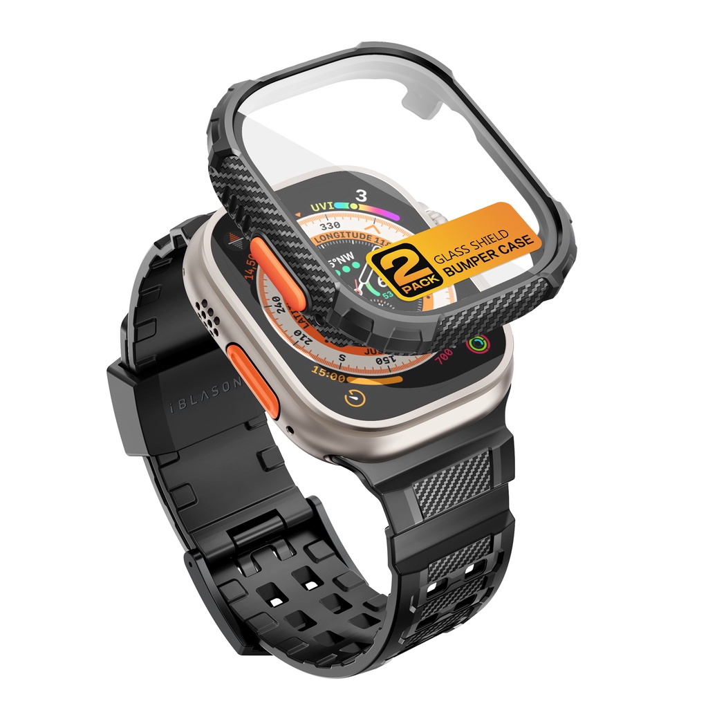 I-Blason Armorbox cho Apple Watch Ultra 3 / 2 / 1 Band 49mm với 2 gói Tích hợp bảo vệ màn hình bằng 
