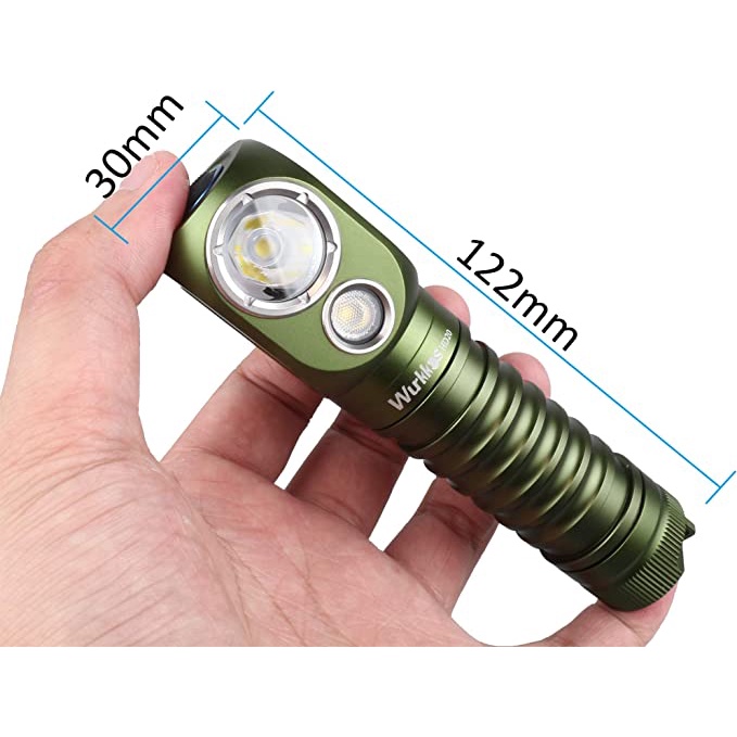 Đèn Pha Wukkos HD20 21700 2000lm Hai Bóng LED LH351D XPL Sạc USB Chất Lượng Cao