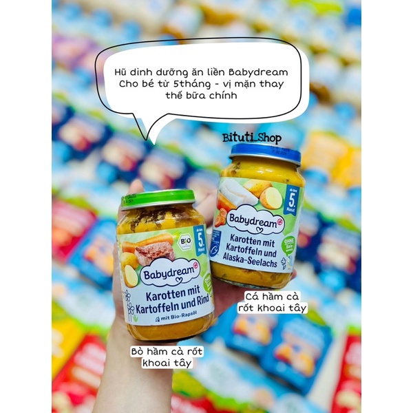 Hũ dinh dưỡng Babydream vị mặn cho bé ăn dặm từ 5 tháng hũ - Bituti Shop
