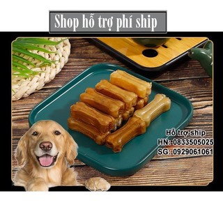 Hỗ trợ Ship-  -SP1160 - Xương da DOOG 2 (8c) (hanpet 4711465) xương chó gặm túi 8 xương ống nhỏ