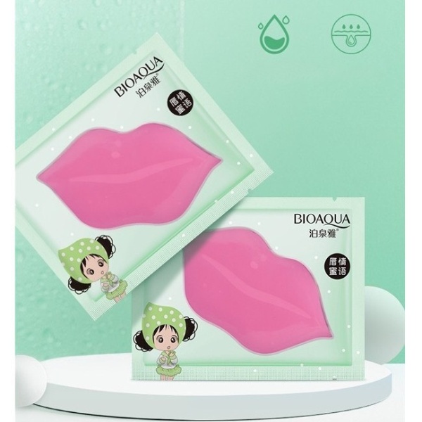 Mặt nạ dưỡng môi co.llagen nội địa trung giảm thâm môi làm mềm môi Muzini MN03