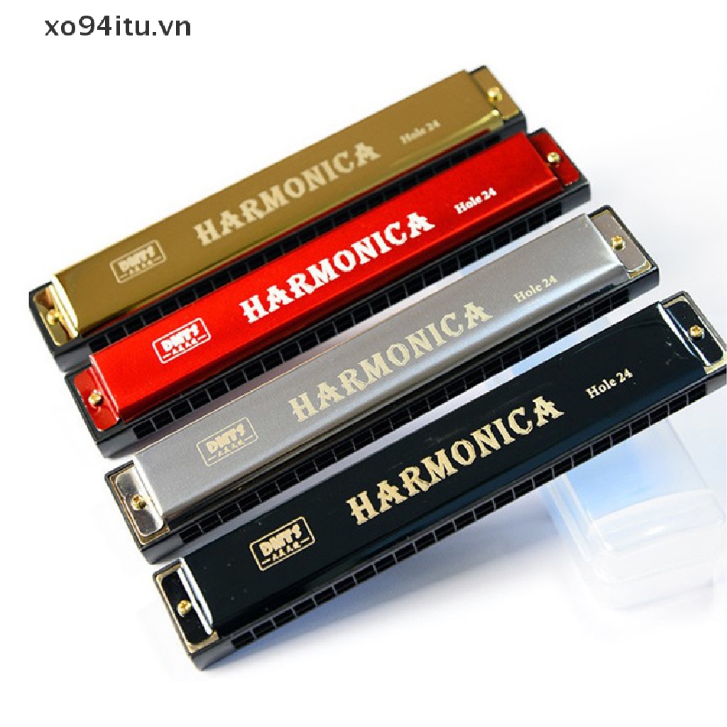 Kèn Harmonica 24 Lỗ Cho Người Mới Bắt Đầu