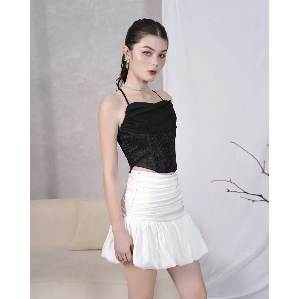 Chân váy nữ thiết kế nhún eo dáng bí - BOBE SKIRT - GOÛT DE JUN