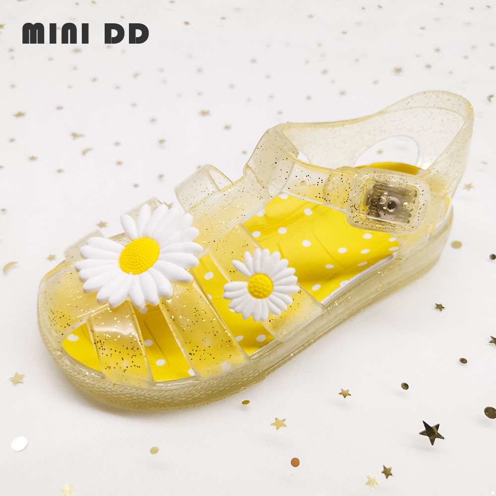 2022 summer new Daisy girl sandals flower Roman shoes Korean style children's jelly shoes factory one-piece shipping T3PY