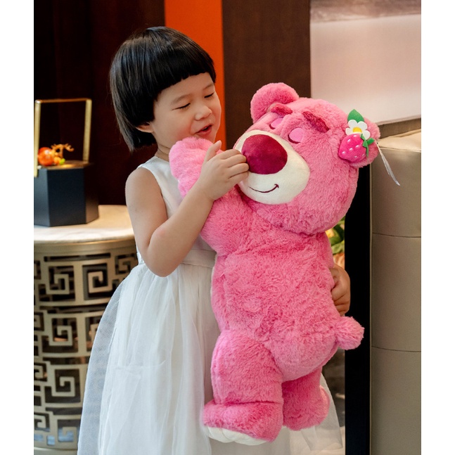 Gấu bông Gấu Dâu Lotso cao cấp chính hãng có mùi dâu cực hot - Gấu Lotso - Thú nhồi bông nhập khẩu - Gấu bông giá rẻ