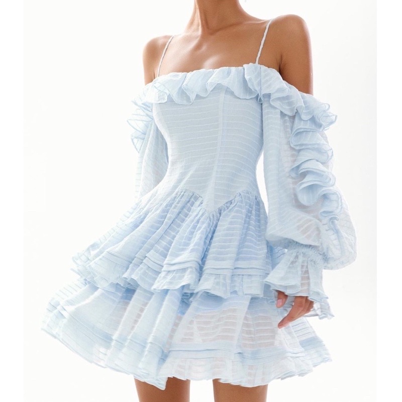 Pass váy ononmade baby blue size S