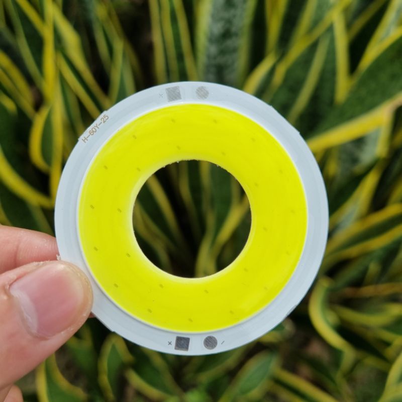 Đèn led siêu sáng 2.5V - 5V 12W 60mm 25 chip ánh sáng trắng đế nhôm - Hàng mới