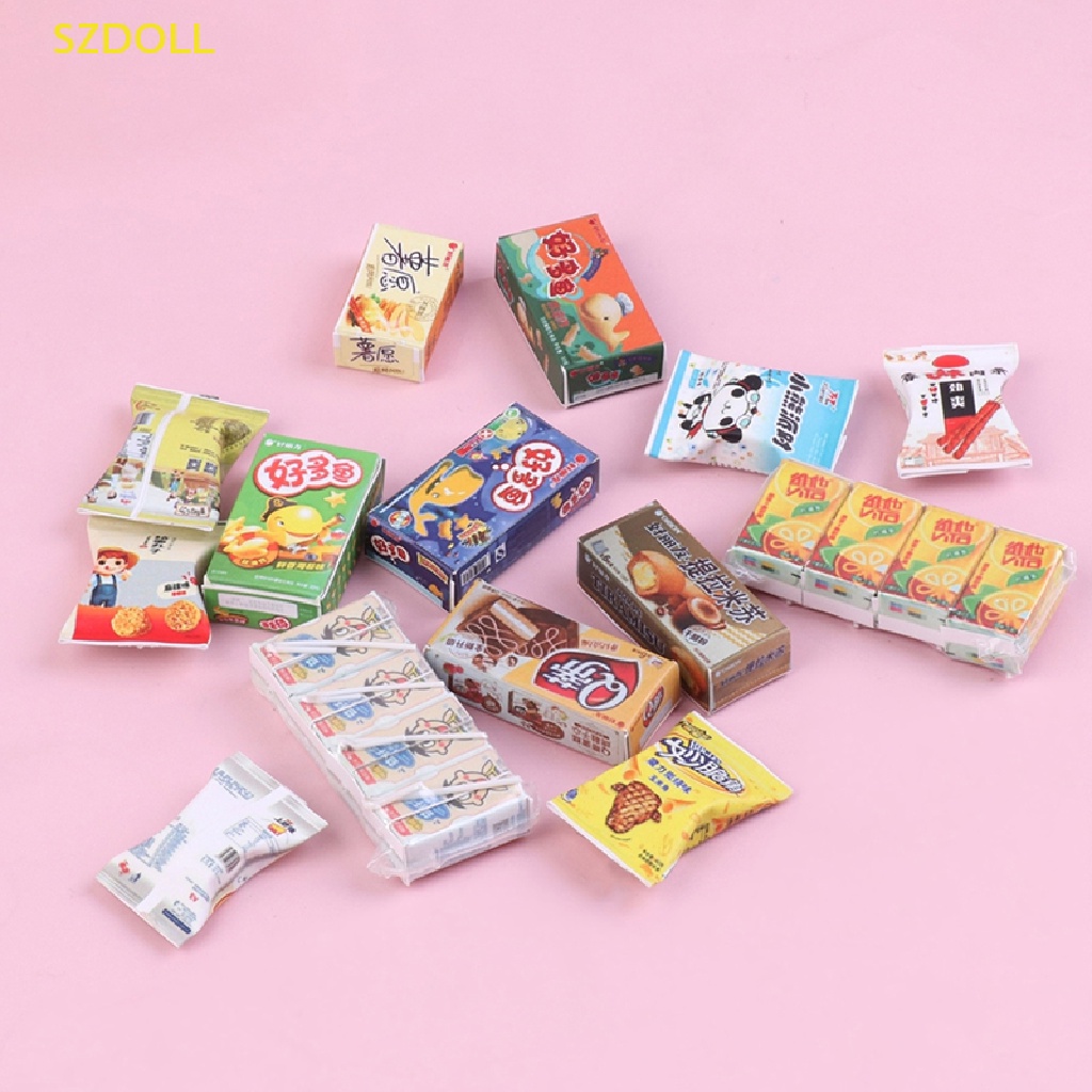 Mô Hình Hộp Bánh Mì / Thức Ăn / Siêu Thị Trang Trí Nhà Búp Bê Tỉ Lệ 1: 12