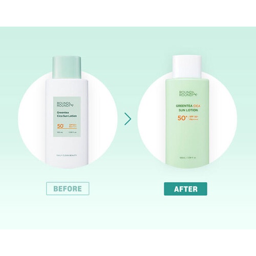 ROUND A'ROUND Green Tea Cica Sun Lotion NEW face Sunscreen K beauty