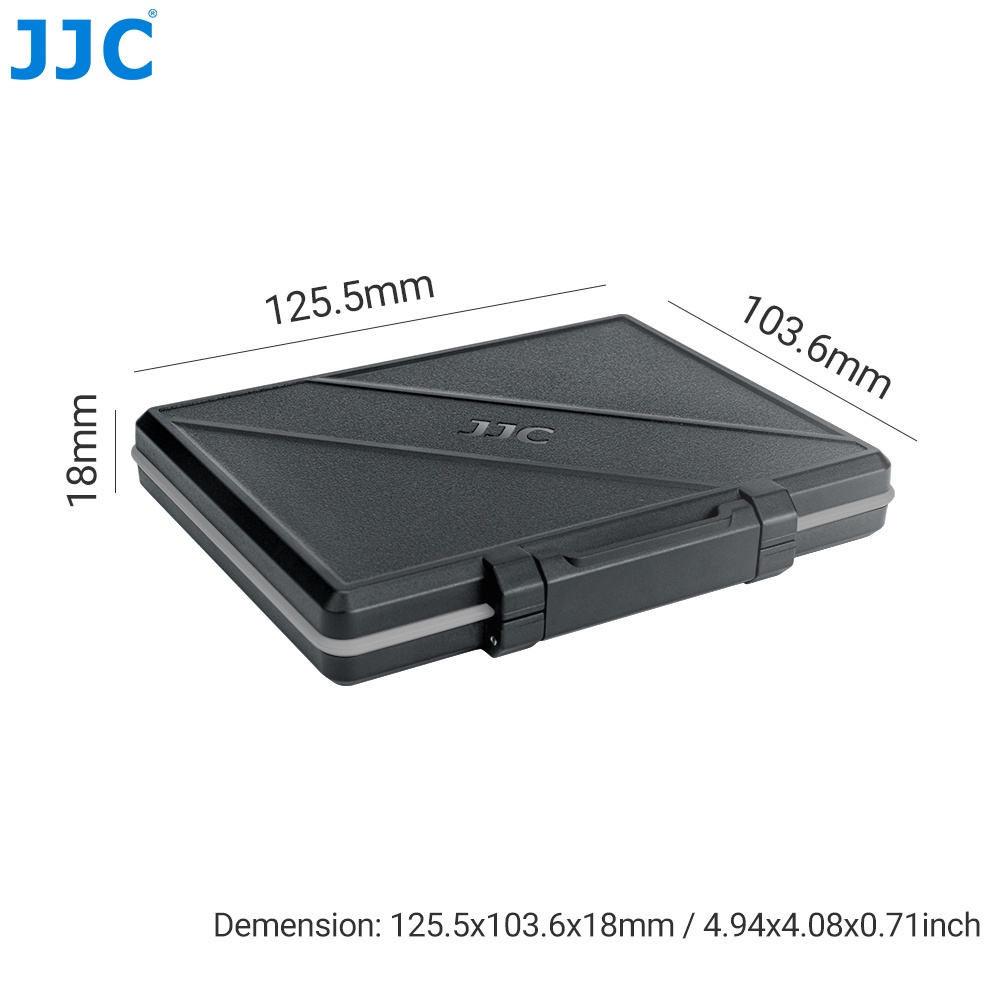 Hộp đựng bảo vệ thẻ nhớ JJC đa năng 45 khe cắm để đựng thẻ flash/SD/Micro SDMSD/CF/XQD CFexpress Type A/CFexpress Type B