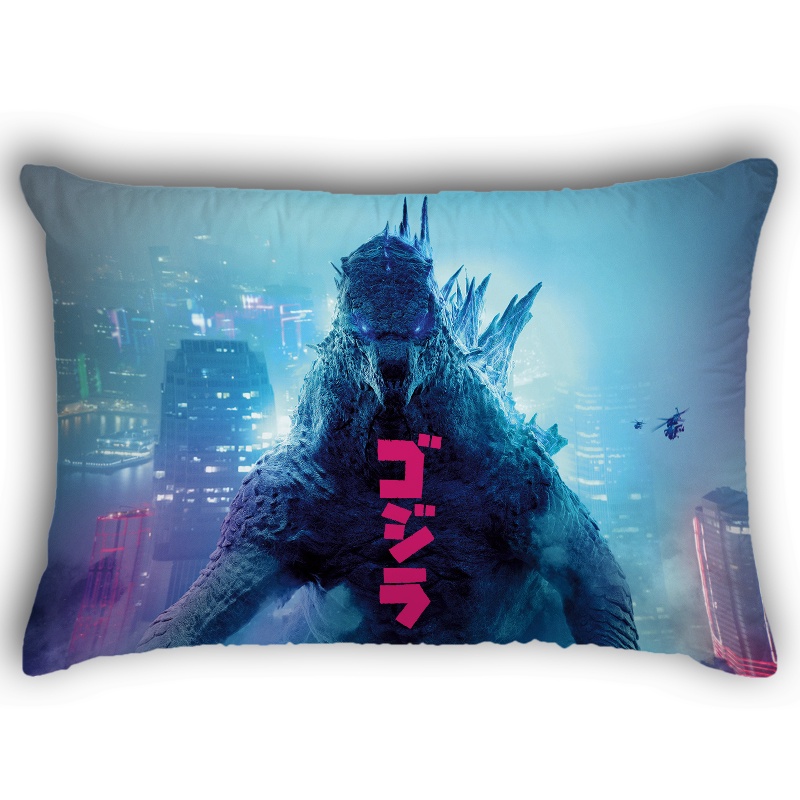 Vỏ Gối Đơn Hình Chữ Nhật In Hình Godzilla Polyeste Trang Trí Nhà Cửa
