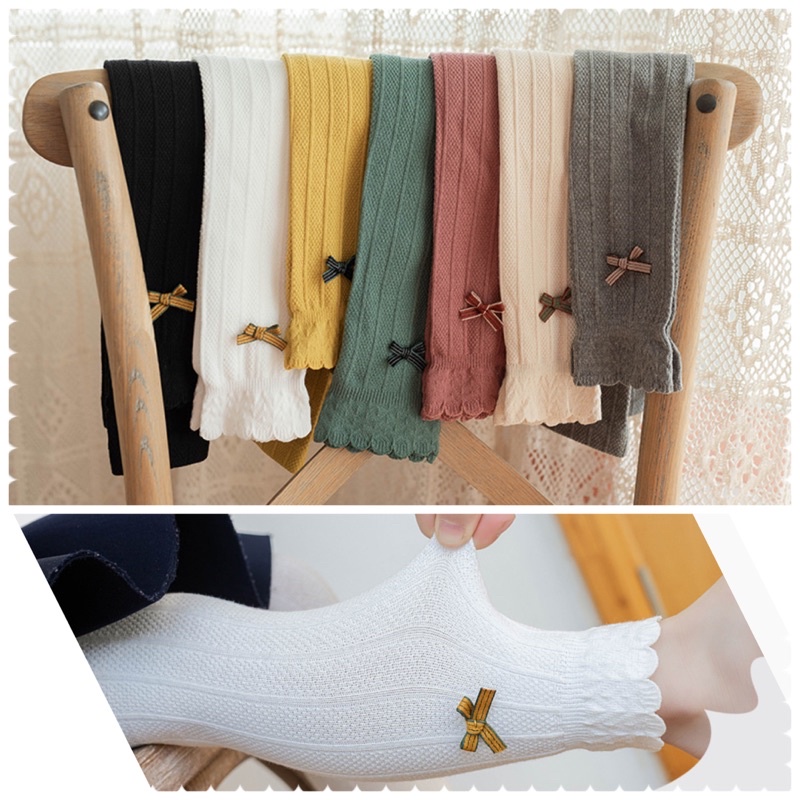 QT05_1-7 tuổi__Quần tất cho bé gái, quần len tăm MỎNG VỪA không bàn đính nơ, Hàng Quảng Châu cao cấp 202