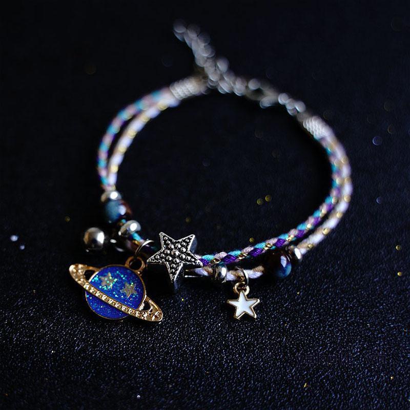 yakult Vòng Tay Mặt Hình Hành Tinh Mặt Trăng Ngôi Sao Phong Cách Âu Mỹ Cho Ngày Lễ Tình Nhân / Giáng Sinh / Halloween Mới