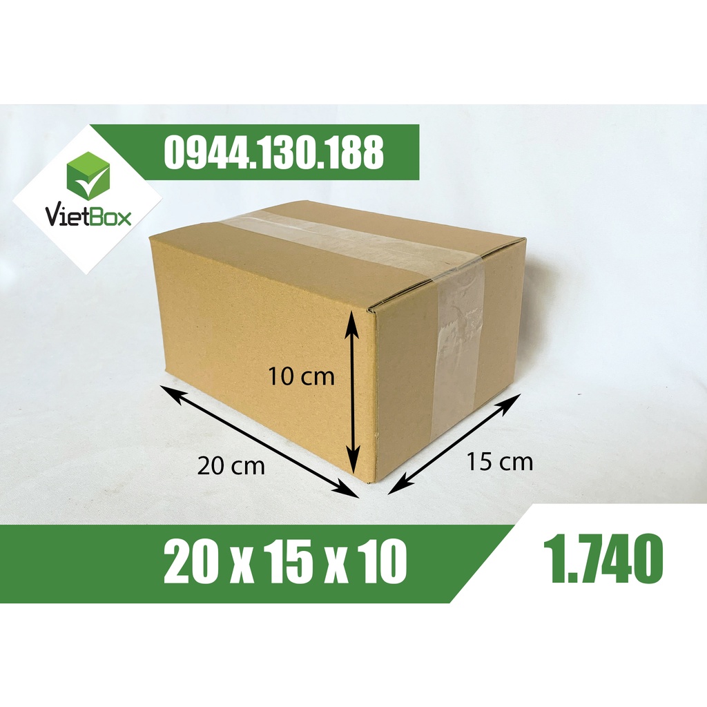 20 hộp carton 20*15*10