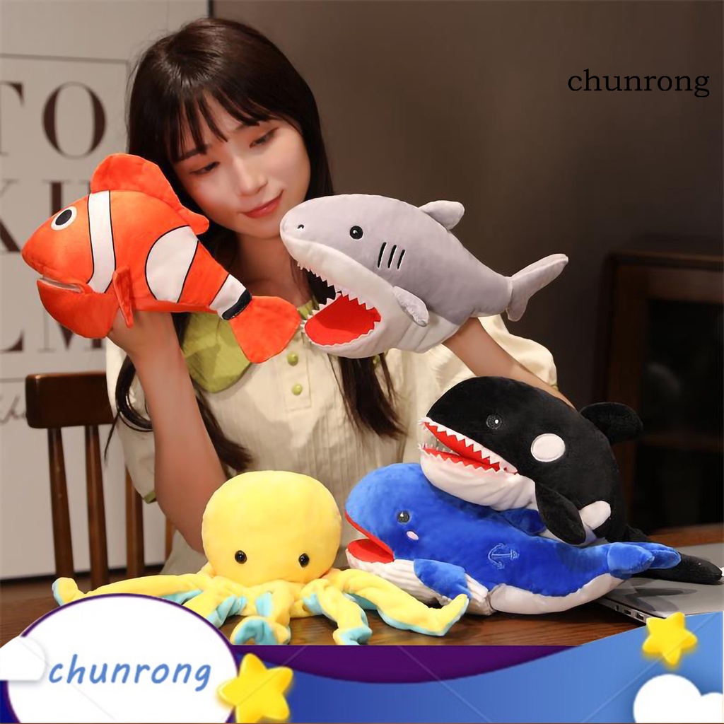 Đồ Chơi Con Rối Đeo Tay Hình Cá Voi Bạch Tuộc Cá Voi Nhồi Bông Mềm Mại Linh Hoạt Tập Tương Tác Cho Bé