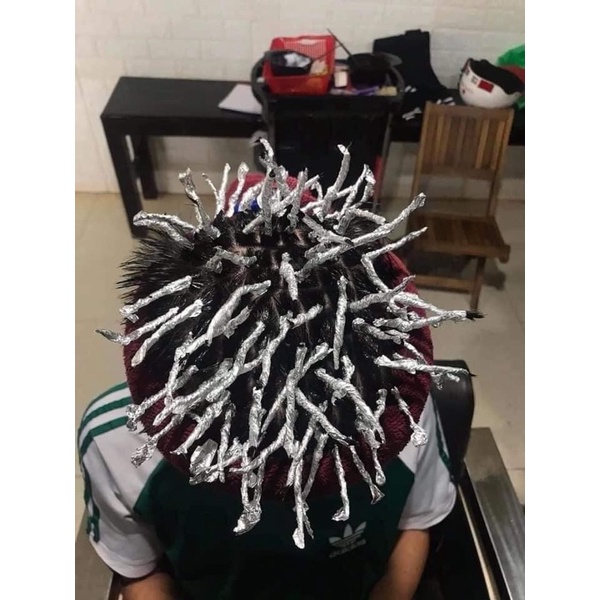 Giấy bạc làm tóc uốn con sâu 50m.12.5cm