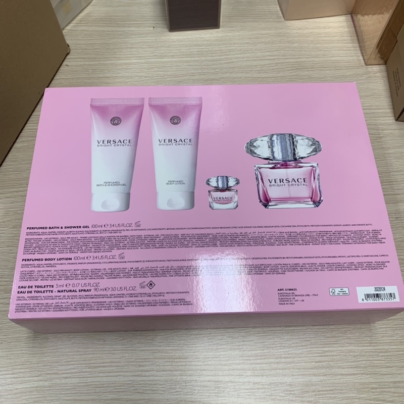 Bộ set nước hoa nữ Versace Bright Crystal EDT sp. 90ml 510032S4