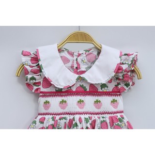 ĐẦM SMOCK DÂU HỒNG