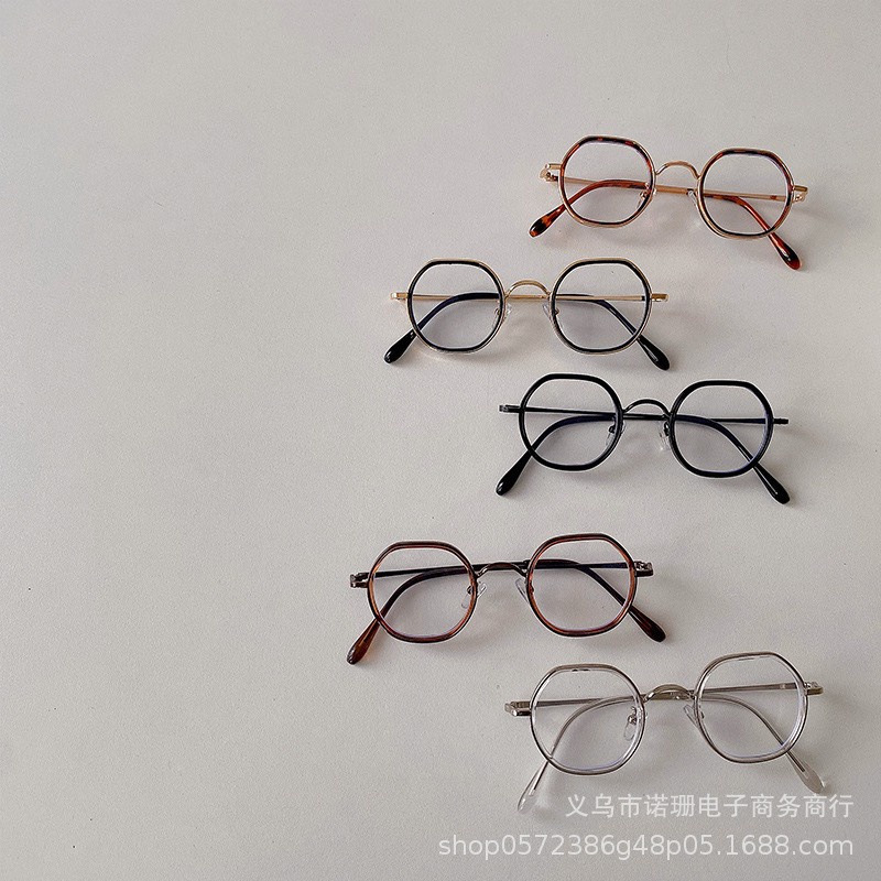 KÍNH TRONG GIẢ CẬN GỌNG TRÒN NHIỀU MÀU SẮC CHO CÁC BÉ - CỐM KIDS NT
