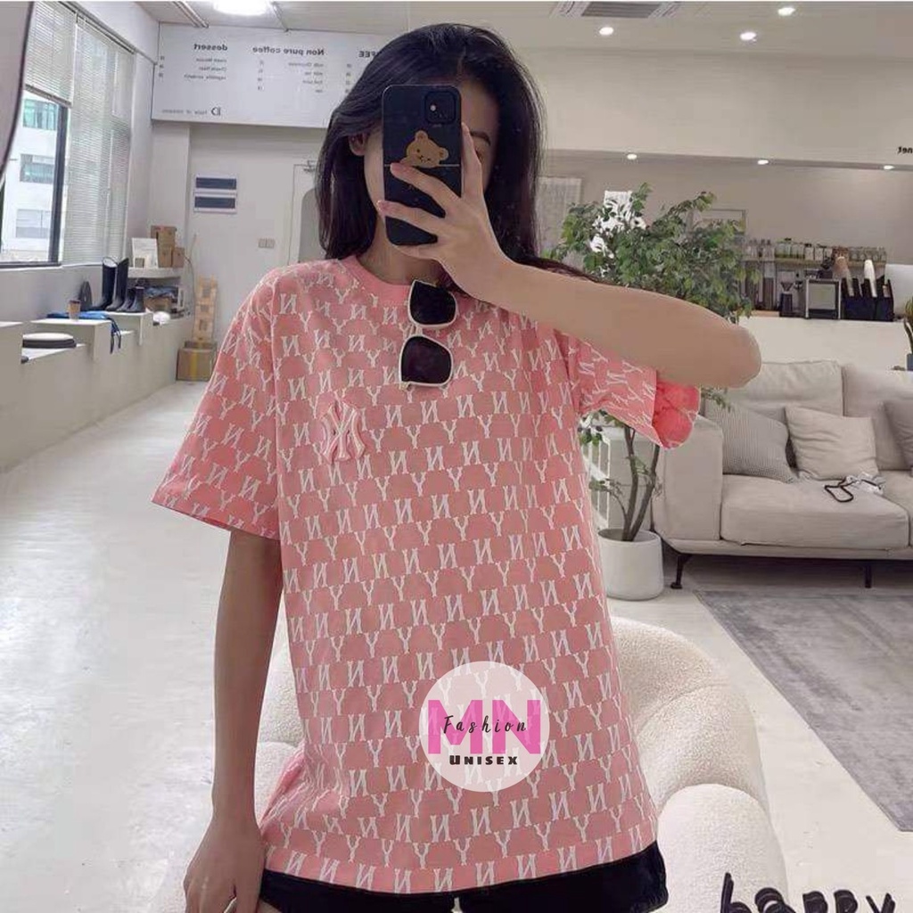 Áo Thun MLB NY Nam Nữ - Áo Phông In Hoạ Tiết MLB NY Dáng Rộng Unisex