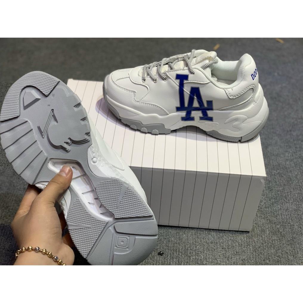 Giày MLB la xanh đế độn 7 phân bản cao cấp 1-1 trung full phụ kiện