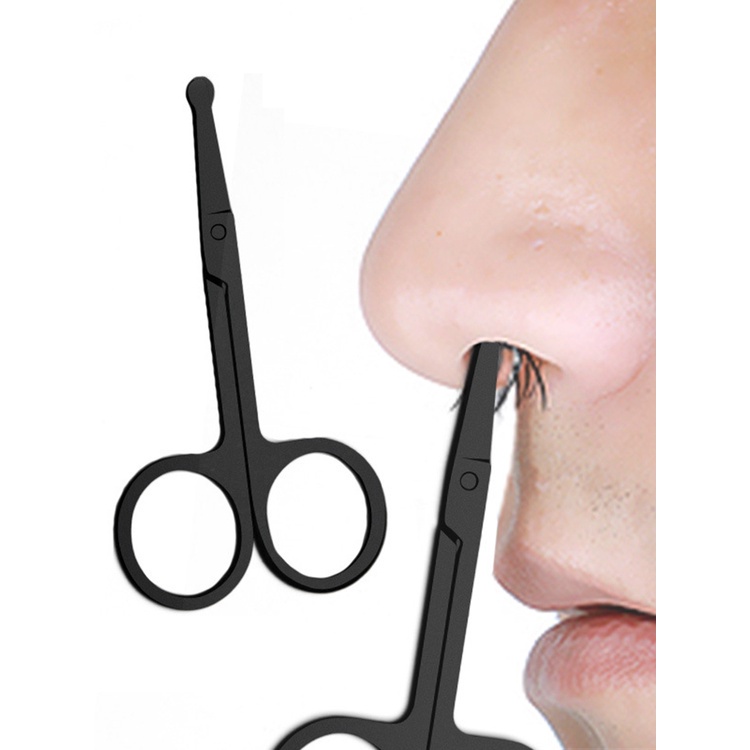 Kéo Cắt Tỉa Lông Mũi An Toàn Bằng Thép Không Gỉ Tiện Dụng