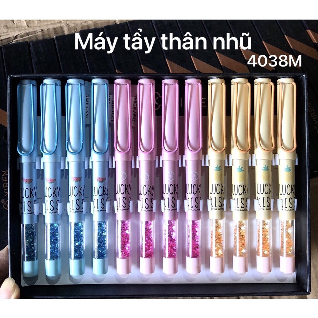 BÚT MÁY TẨY ĐƯỢC MẪU KIM TUYẾN CUTE, mũi kim tinh mài bền bỉ.Linzstore89