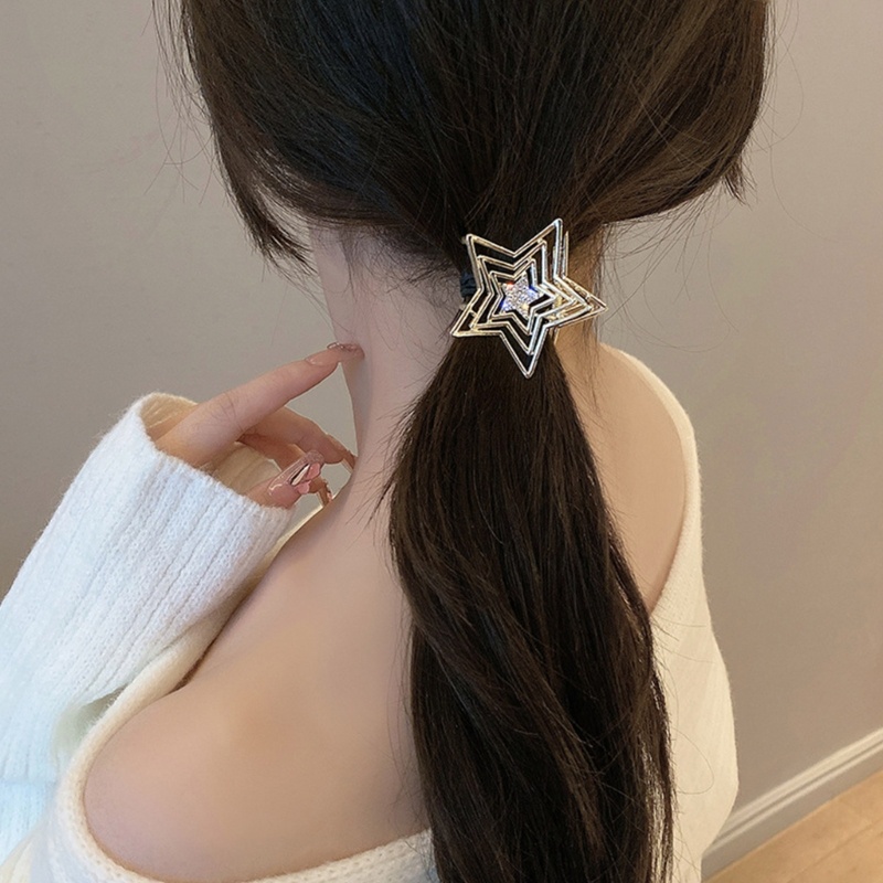 Kẹp Tóc Hình Ngôi Sao Rỗng Thanh Lịch Cho Nữ