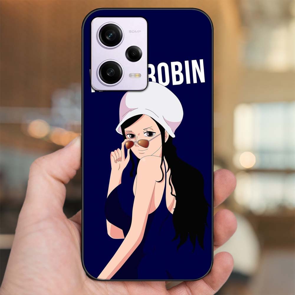 Ốp lưng Xiaomi Redmi Note 12 viền đen in hình Nico Robin One Piece Đảo Hải Tặc