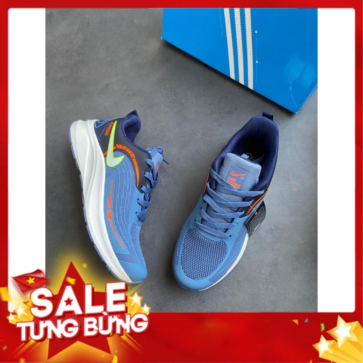 FULL BOX Giày Nike_Zoom Nam màu xanh Biển Thể Thao Sneakers Siêu Nhẹ chạy bộ dành cho nam đế êm thoáng khí
