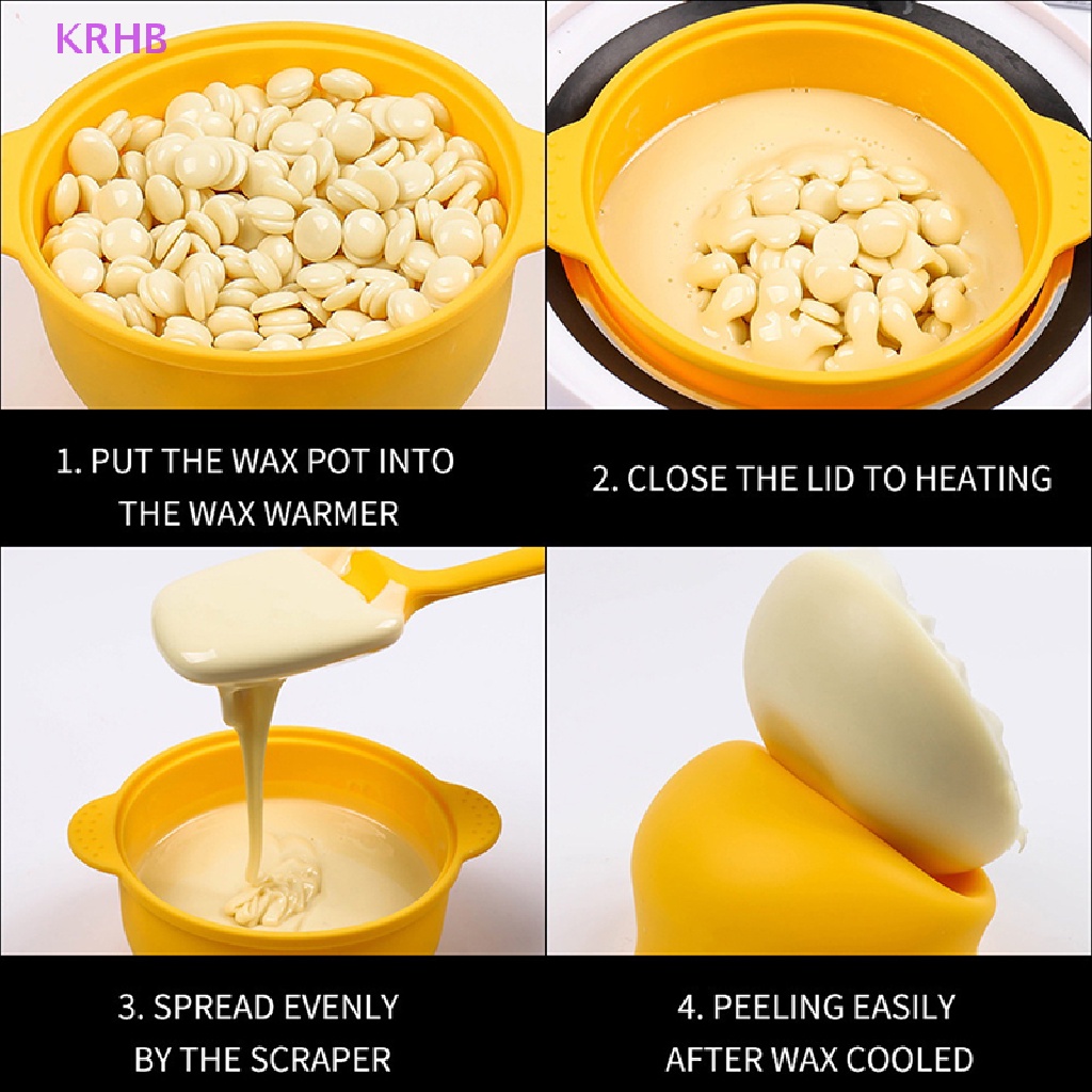 Bát Silicone Làm Nóng Sáp Tẩy Lông Tái Sử Dụng Nhiều Lần Dung Tích 450ml Mới