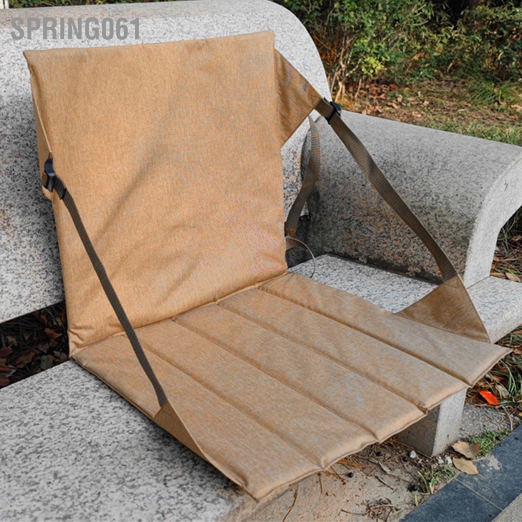 Đệm cắm trại có thể gập lại Đệm ghế cắm trại đệm ghế đệm trên bãi biển tựa lưng với đệm tựa lưng【Spring061】