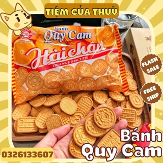 Bánh Quy Cam Hải Châu 130G, đồ ăn vặt