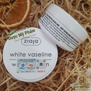Sáp dưỡng môi Vaseline (dưỡng tái tạo da Ziaja White Vaseline) 30ml