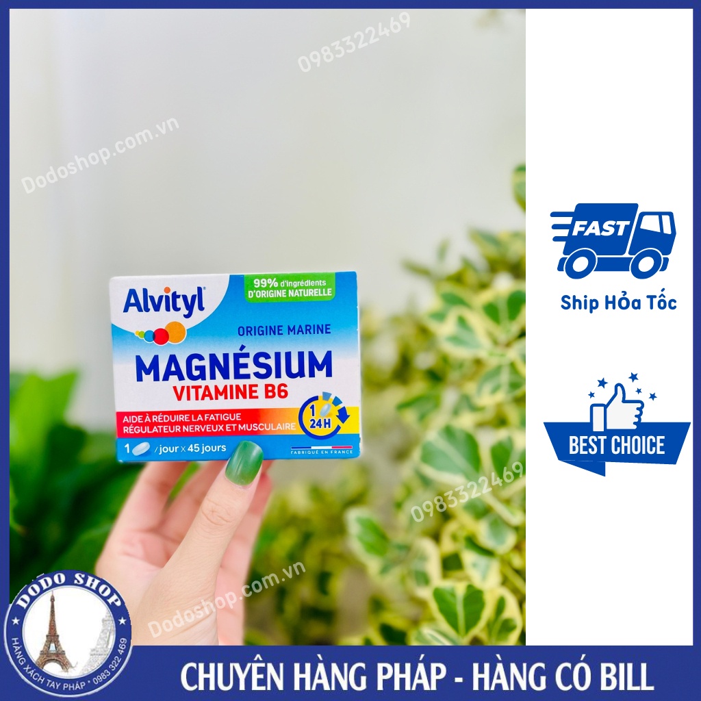 Alvityl Magnesium vitamin B6 300mg – giảm lo âu- chữa stress hiệu quả của Pháp - Dodoshop.com.vn