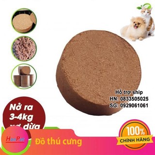 GV (1 Bánh lớn) Viên nén mụn xơ dừa, đất xơ dừa nén viên dùng trồng rau, trộn đất trồng cây