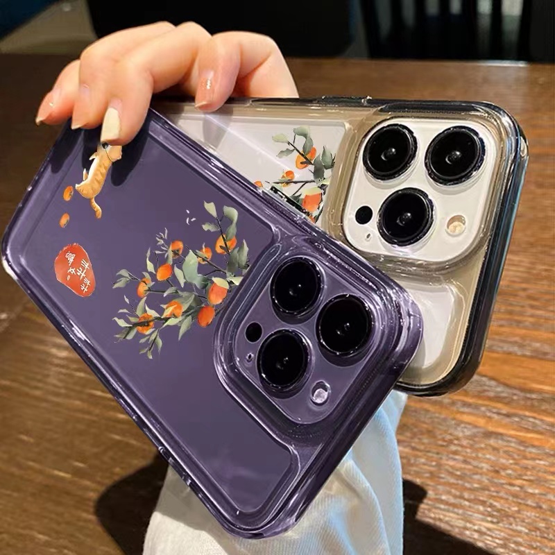 Ốp Điện Thoại Silicon TPU Mềm Trong Suốt Chống Sốc In Hình Mèo Dễ Thương Cho IPhone 14 13 11 12 Pro XS Max X XR 7 8 6S Plus