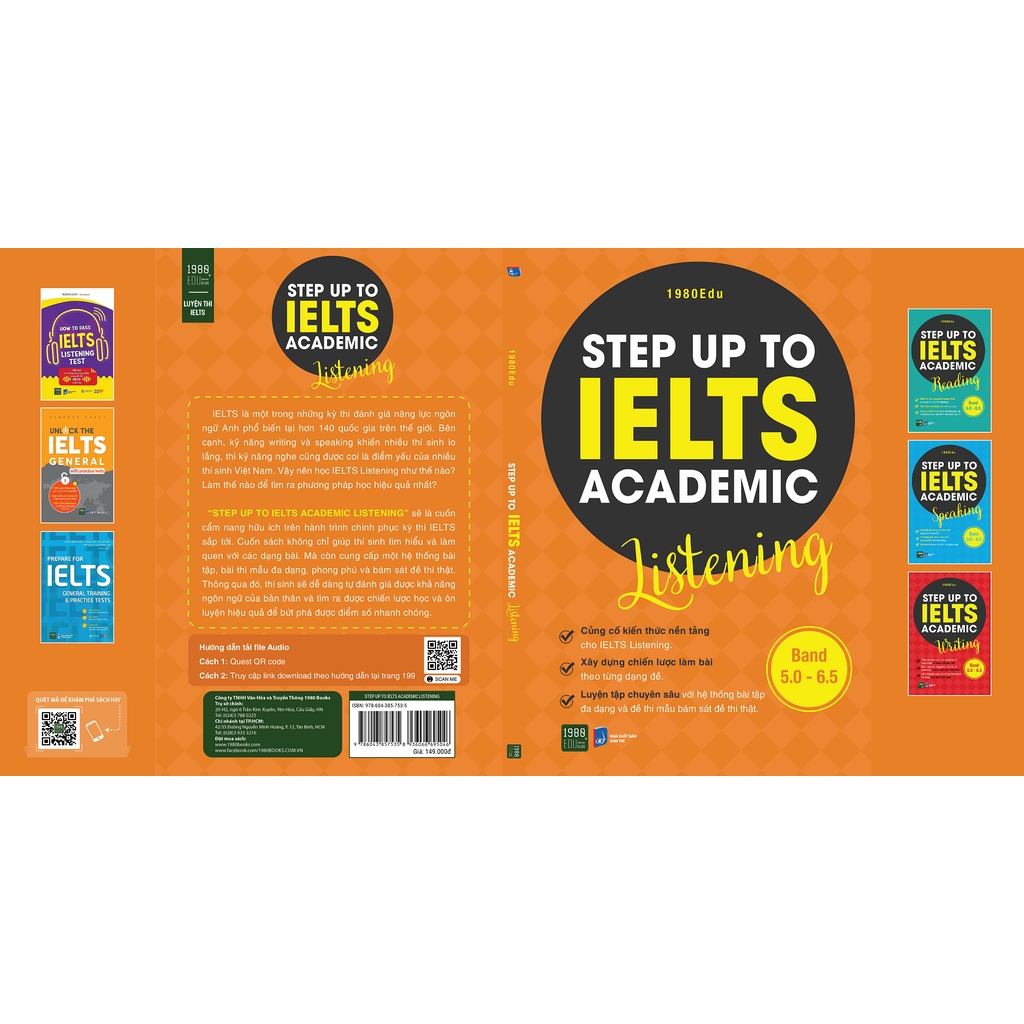 Sách - Step Up To IELTS Academic LISTENING (1980BOOKS HCM)