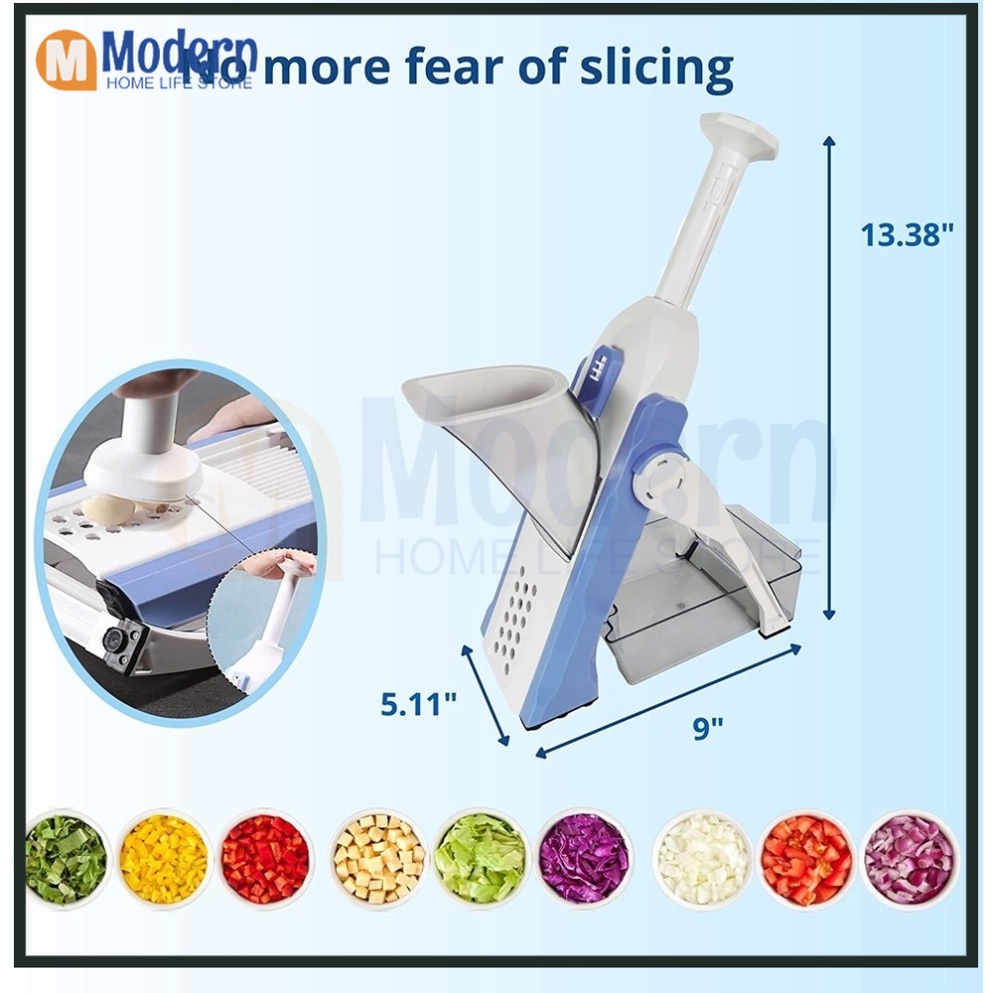 🇻🇳2023 Mới🇻🇳Máy Thái Rau Củ Quả Tiện với 4 lưỡi dao đơn, đa năng, sắc bén, tiện lợi - Vệ Sinh Tiêu Chuẩn An Toàn