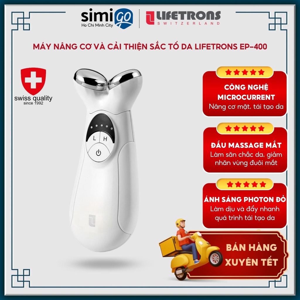 Máy nâng cơ và cải thiện sắc tố da Lifetrons EP-400 giảm nếp nhăn, chống lão hóa, sản sinh collagen tự nhiên