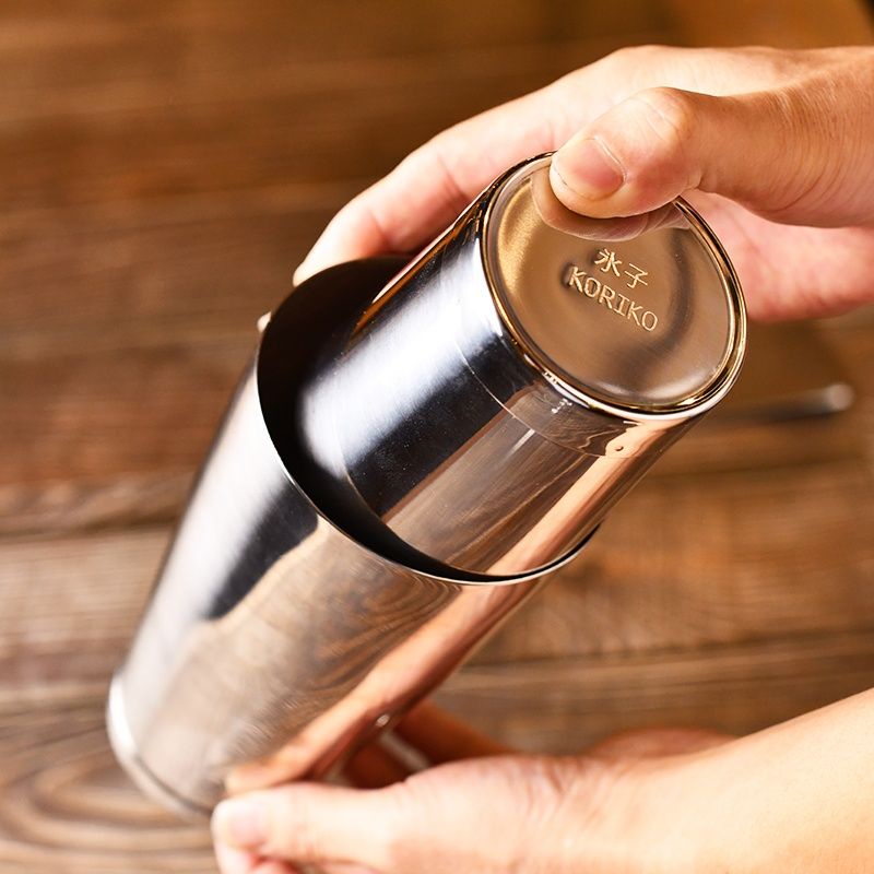 Bar Wine Mixer Tools Water Boston Hand-Cranked Wine Pot Stainless Steel Bartender Dual-Use Hall Cup 