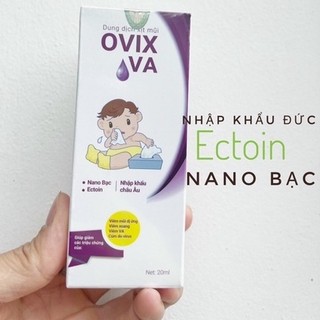 Xịt mũi Ovix chứa Ectoin, Nano Ag+ hỗ trợ giảm viêm mũi, làm sạch chất nhầy