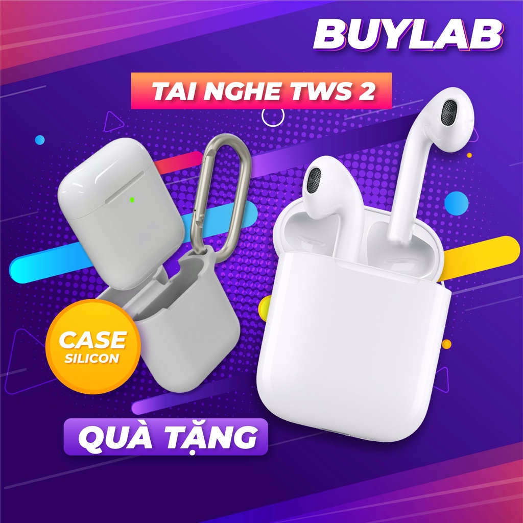 Tai nghe bluetooth không dây cao cấp A2, cảm biến nhạy, định vị, đổi tên, Pin siêu bền, tặng kèm ốp bảo vệ